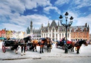 Carriages in the Old City, Bruges, Belgium